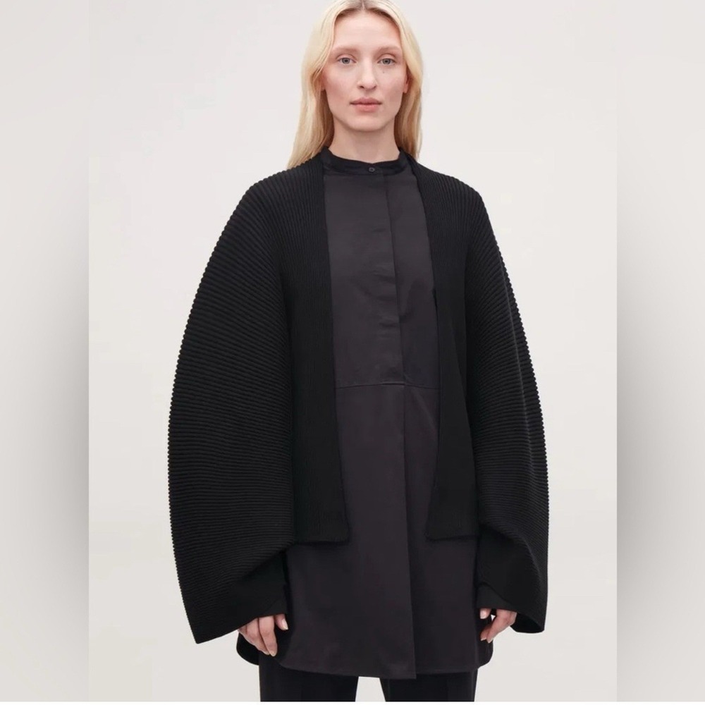COS Black Cape Jacket